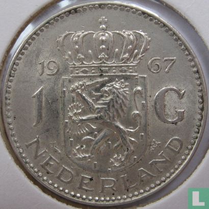 Nederland 1 gulden 1967 (zilver) - Afbeelding 1