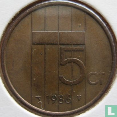 Niederlande 5 Cent 1986 - Bild 1