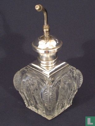 Victoriaanse parfumfles geslepen glas - Image 2