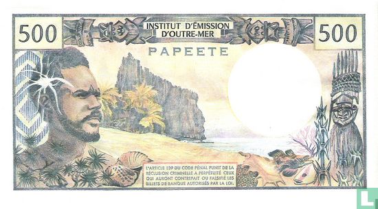 Tahiti 500 Francs - Afbeelding 2