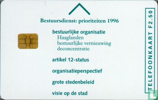 Gemeente Den Haag, prioriteiten 1996 - Afbeelding 1