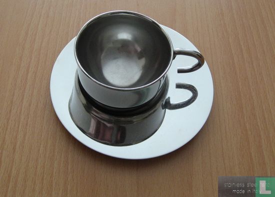 Stainless steel Italian design espresso cup