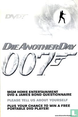 Die Another Day - MGM Home Entertainment DVD & James Bond Questionnaire - Image 1