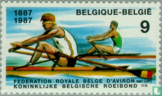 Sport (100 années Fédération Royale Belge d'Aviron)