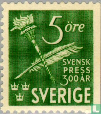 300 ans Presse quotidienne Suédois