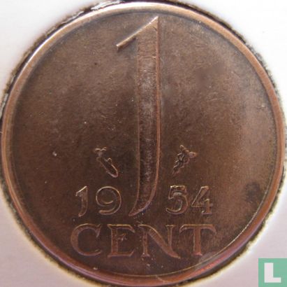 Netherlands 1 cent 1954 - Image 1