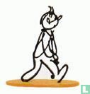 Alph-Art Tintin - 14 cm - socle ocre