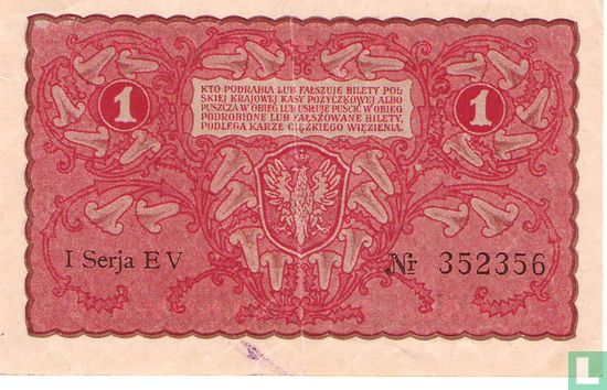 Pologne 1 Marka 1919 - Image 2