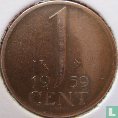 Netherlands 1 cent 1959 - Image 1