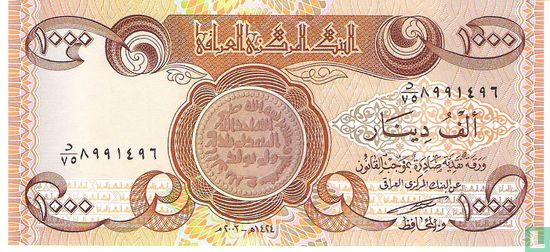 Irak 1.000 Dinare 2003 - Bild 1
