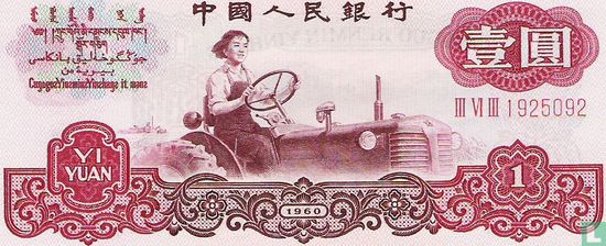 China 1 Yuan  - Afbeelding 1