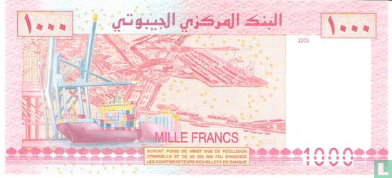 Djibouti 1000 Francs - Afbeelding 2