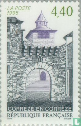 Stadtmauer und Wehrturm Corrèze