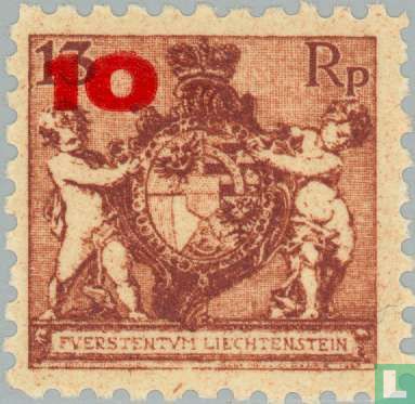National Coat of Arms with Overprint