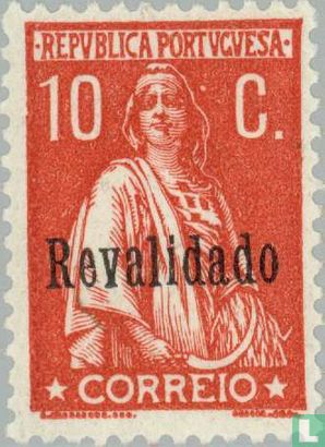 Ceres, with overprint 'Revalidado'
