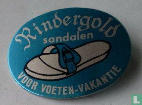 Rindergold sandalen voor voeten-vakantie [bleu]