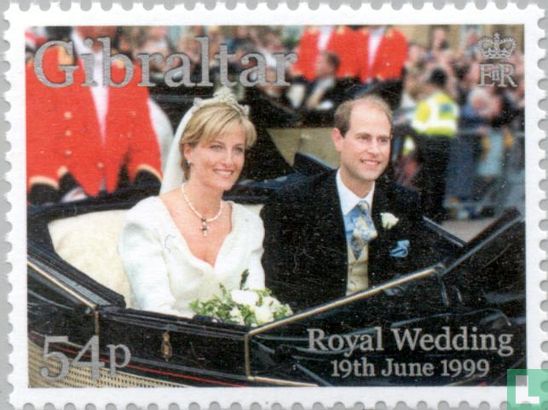 Prince Edward et Sophie Rhys-Jones de mariage