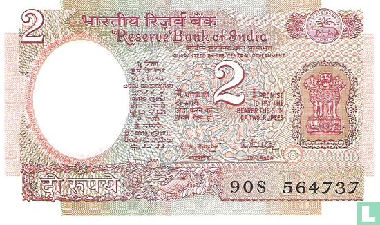 Inde 2 roupies (B) - Image 1