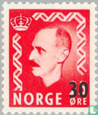 König Haakon VII. - Aufdruck