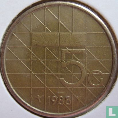 Pays-Bas 5 gulden 1988 - Image 1