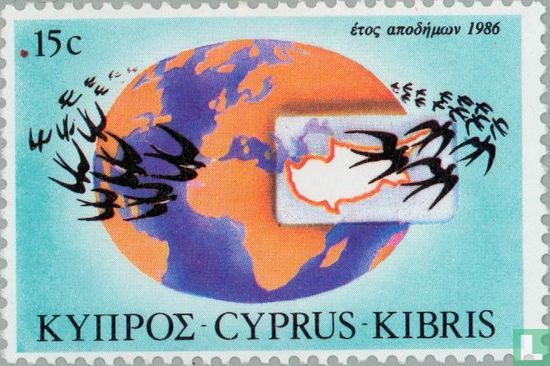 Jaar van Cypriotische emigranten