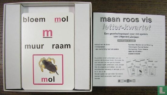 Maan Roos Vis Letter Kwartet - Afbeelding 2