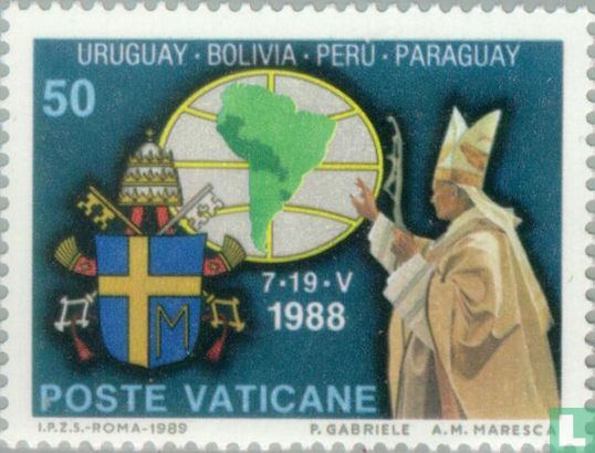 Reisen von Papst Johannes Paul II. im Jahr 1988