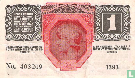Austria 1 Krone 1916 - Image 2