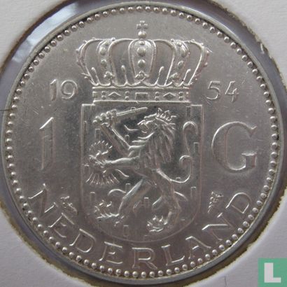 Nederland 1 gulden 1954 - Afbeelding 1