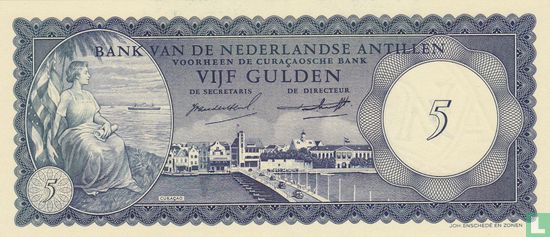 Niederländische Antillen 5 Gulden (PLNA16.1a) - Bild 1