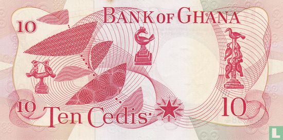 Ghana 10 Cedis 1969 - Image 2
