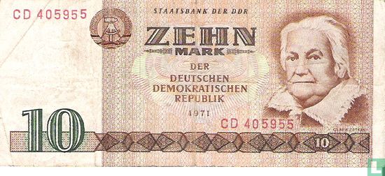 DDR 10 Mark 1971 (P28a) - Afbeelding 1
