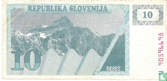 Slovenië 10 Tolarjev  - Afbeelding 2