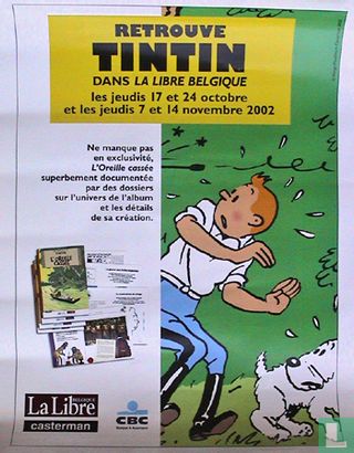 Retrouve Tintin dans La Libre Belgique