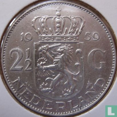 Pays-Bas 2½ gulden 1959 - Image 1
