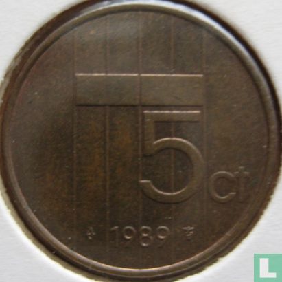 Netherlands 5 cents 1989 - Image 1