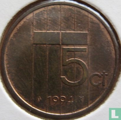 Nederland 5 cent 1994 - Afbeelding 1