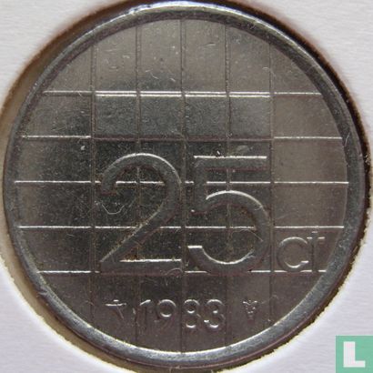 Netherlands 25 cents 1983 - Image 1