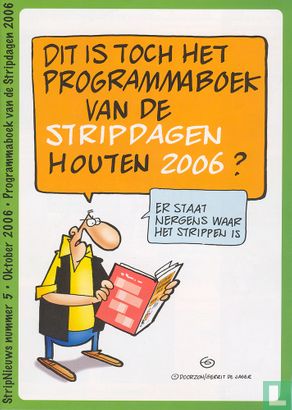 Dit is toch het programmaboek van de Stripdagen Houten 2006? / Stripnieuws 5 - Afbeelding 1