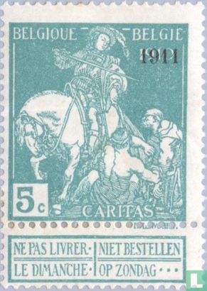 Caritas, met opdruk "1911"