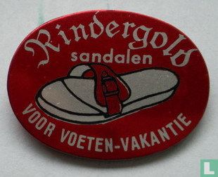 Rindergold sandalen voor voeten-vakantie [rouge]