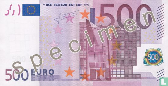 Eurozone 500 Euro (Specimen) - Afbeelding 1