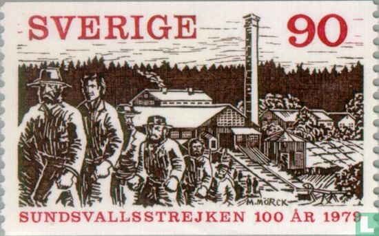100ste verjaardag van de staking in Sundsvall