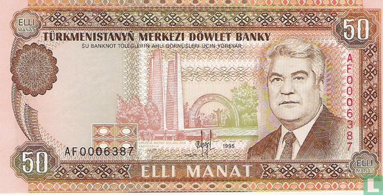 Turkmenistan 50 Manat  - Afbeelding 1