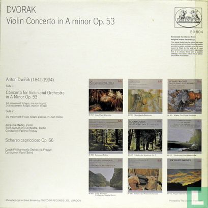 Violin Concerto in A minor Op. 53 (Dvorak) - Afbeelding 2