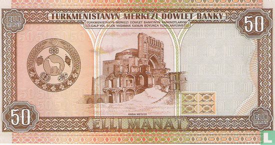 Turkmenistan 50 Manat  - Afbeelding 2