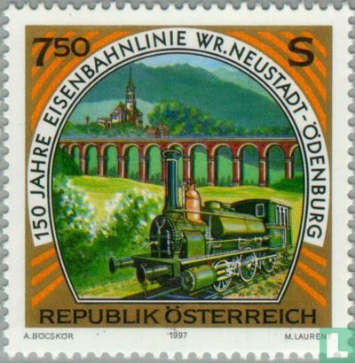 Spoorweg Wiener Neustadt-Odenburg 150 jaar