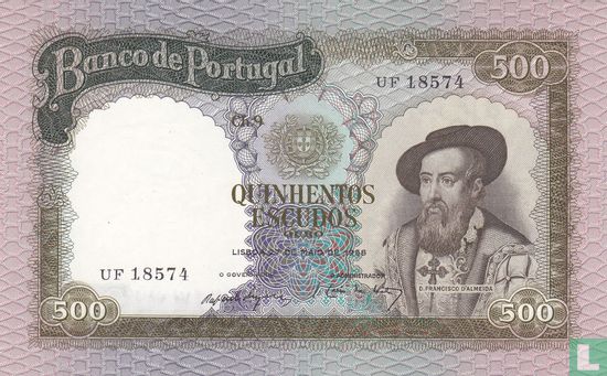 Portugal 500 Escudos - Afbeelding 1