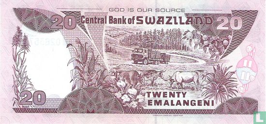 Swaziland 20 Emalangeni - Image 2