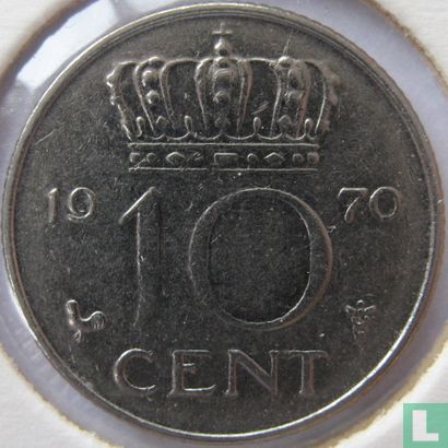 Nederland 10 cent 1970 - Afbeelding 1